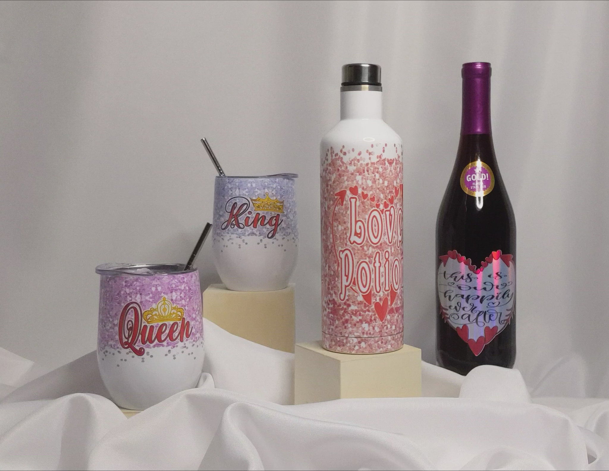 Valentine's Day - Wine Bottle Love Potion Tumbler Stainless Steel Gift –  Lebiras Creations